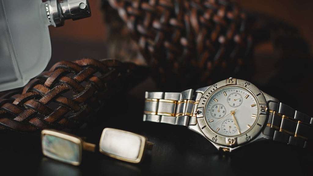 Elegant stainless steel watch